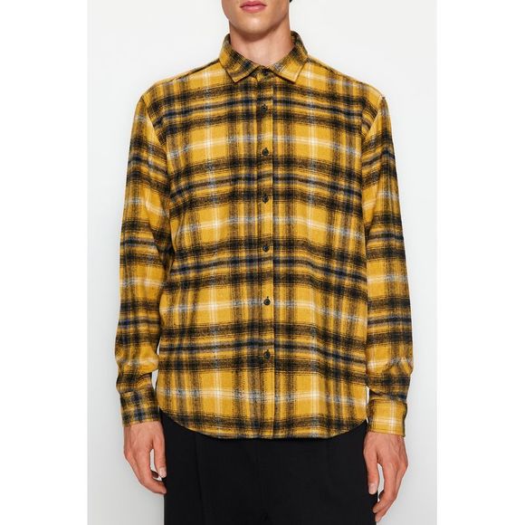 NWT Trendyol Men Regular fit Shirt collar Woven Shirt - Picture 4 of 9